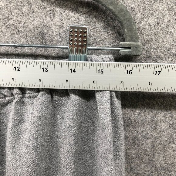 Muji Flannel Pajama Set Womens L Gray Long Sleeve 2 Piece Pants Shirt - Picture 8 of 10